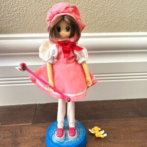 Trendmasters Cardcaptor Sakura pink ribbon dress doll